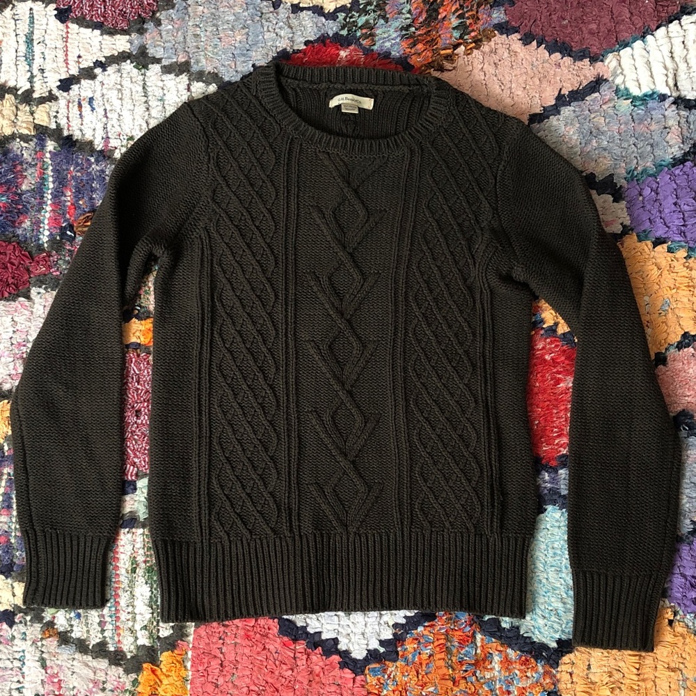 G.H. Bass & Co. Deep Green Knit Sweater